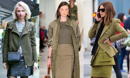 Combinations of khaki color and its shades in clothes